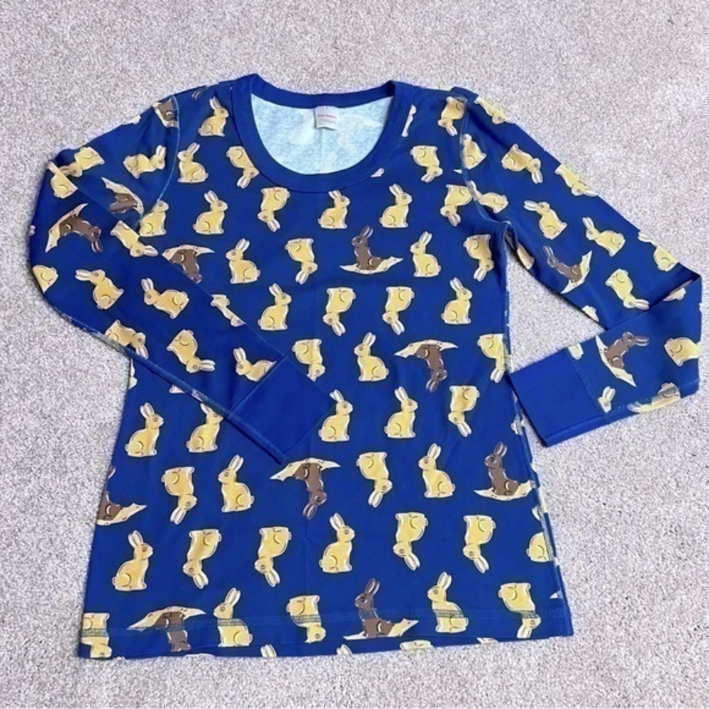 NWOT Hanna Andersson Easter long sleeve pajama top size women’s medium (8-10)